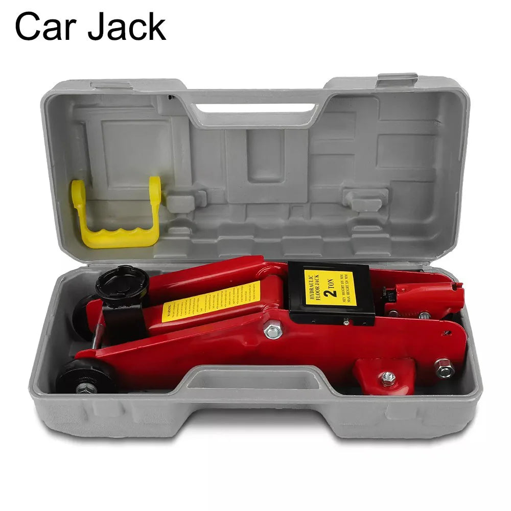 2 Ton Tonne Hydraulic Trolley Floor Jack With Plastic Storage Carry Case Car Van
