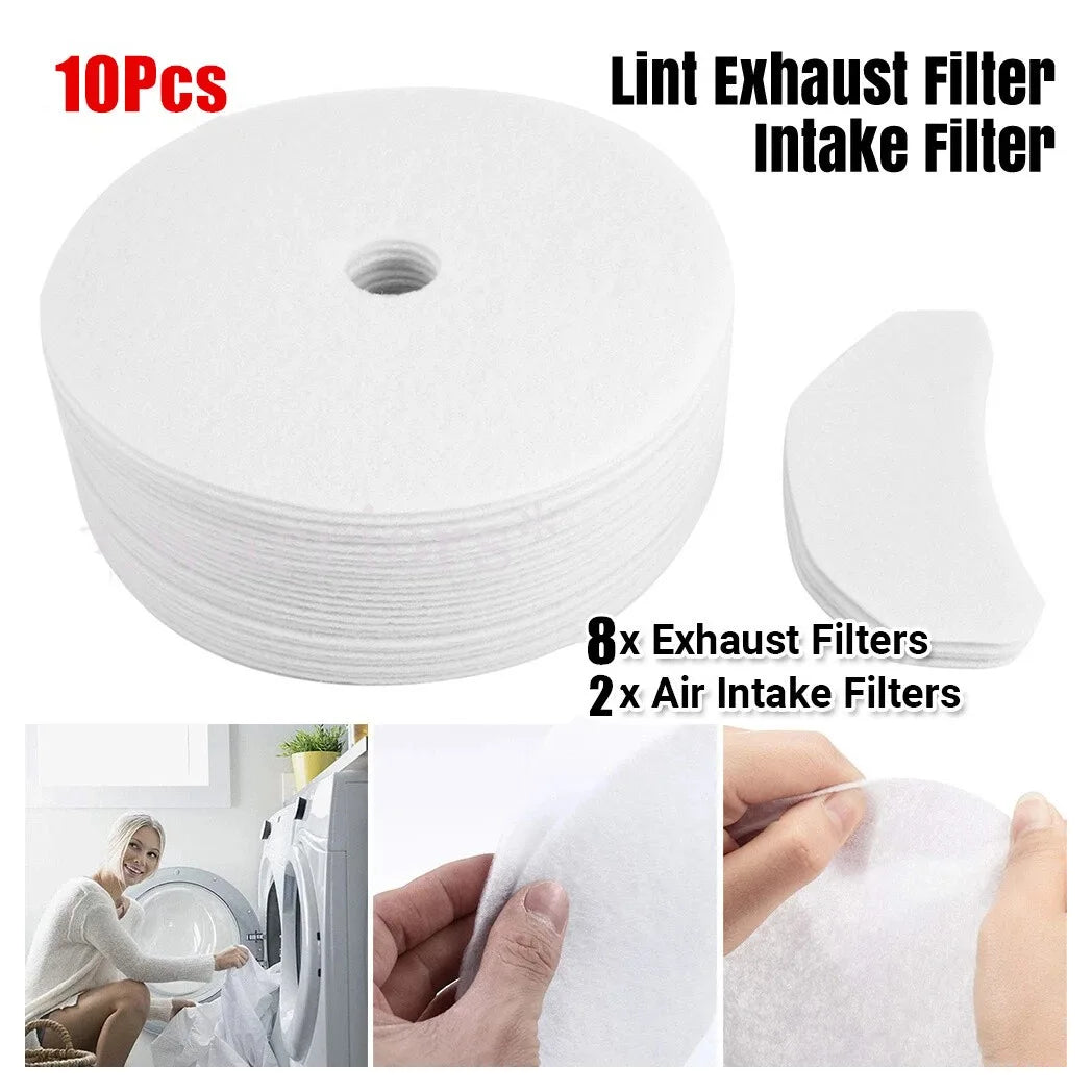 10X Replacement Tumble Dryer Exhaust Filter for BUSH DHB7VTDW/DHB7VTDB/ TD3CNBW