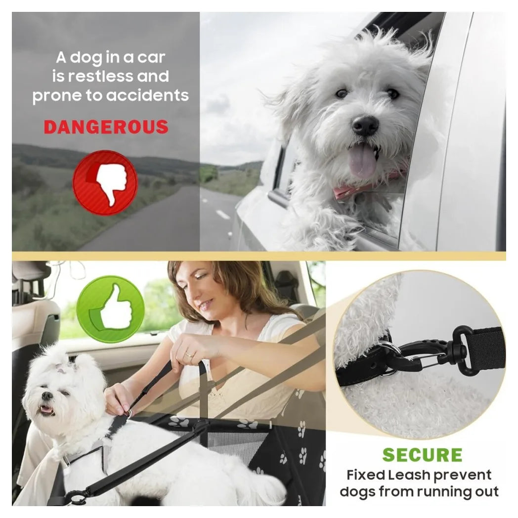 NEW Dog Car Seat For Small Medium Pet, Portable Cat Puppy Rabbit Seat Travel Booster UK