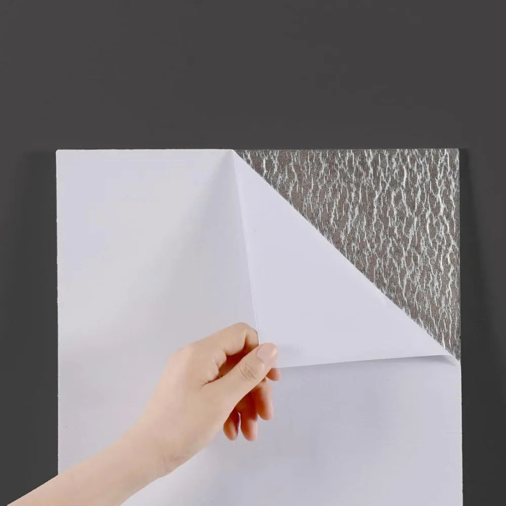 Marble-pattern wall stickers—self-adhesive decorative stickers for kitchens and bathrooms-12pcs