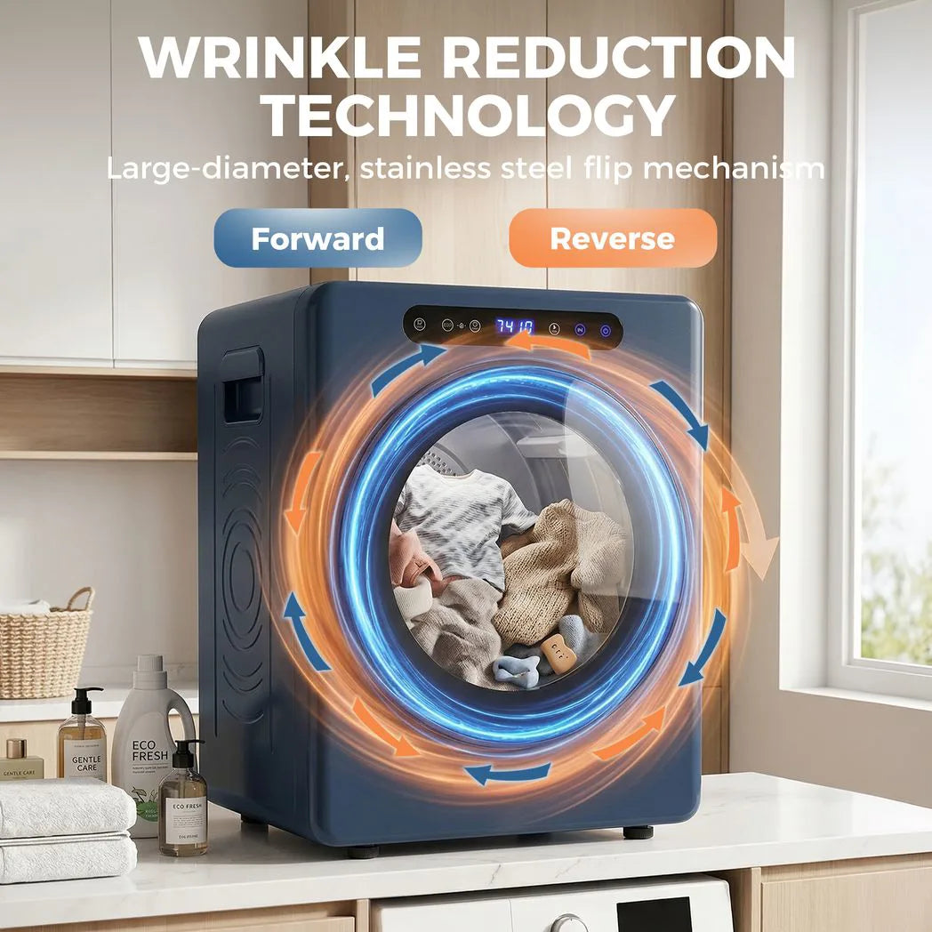 HOMCOM 5 kg Compact 40-60?  Tumble Dryer Blue