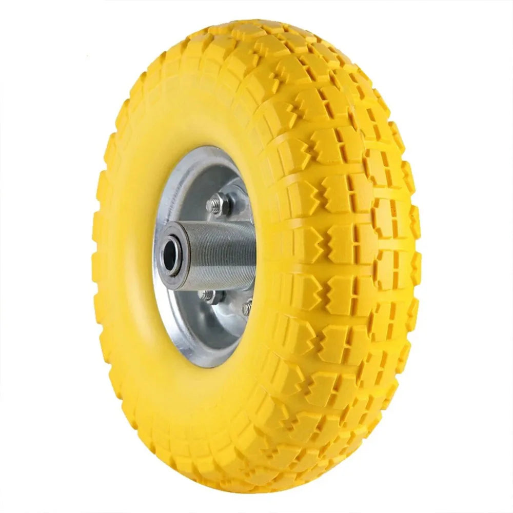 2PCS 10" Puncture Burst Proof Solid Rubber Sack Truck Trolley Wheel Spare Tyres