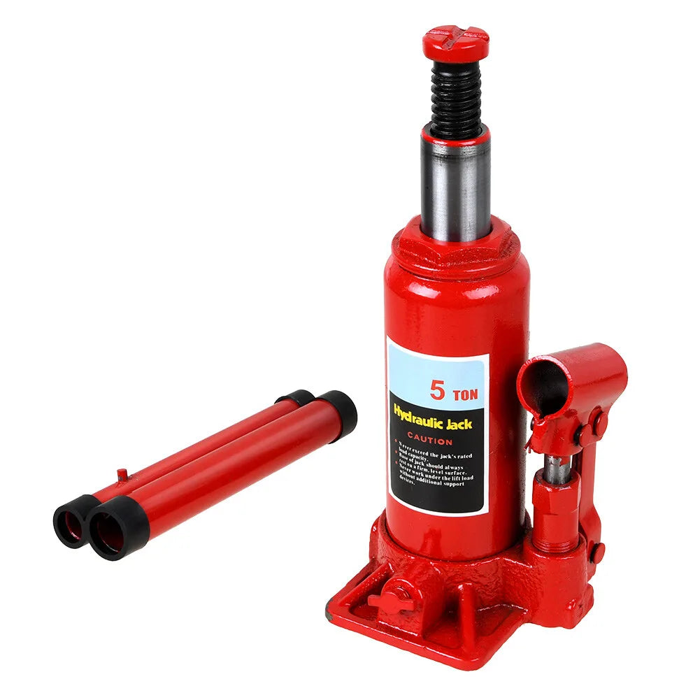 5 Ton Bottle Jack Heavy Duty Hydraulic Lifting Ram Car Van Boat Truck Caravan UK