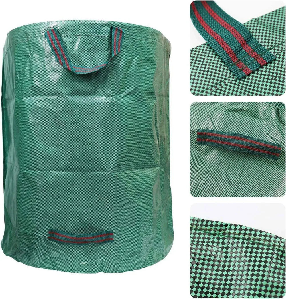 2X 272L Large Garden Waste Bags Refuse Heavy Duty Sacks Grass Leaves Rubbish Bag