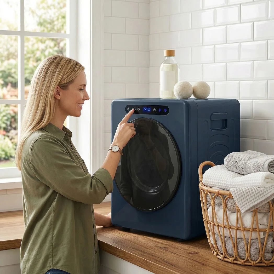 HOMCOM 5 kg Compact 40-60?  Tumble Dryer Blue