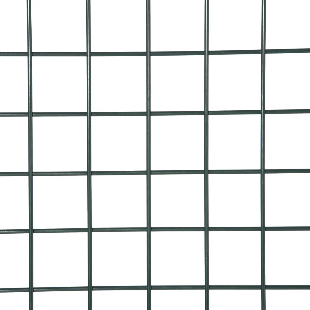 HOMCOM Green Steel Garden Gate with Lock and 3 Keys 97 x 150cm, Green