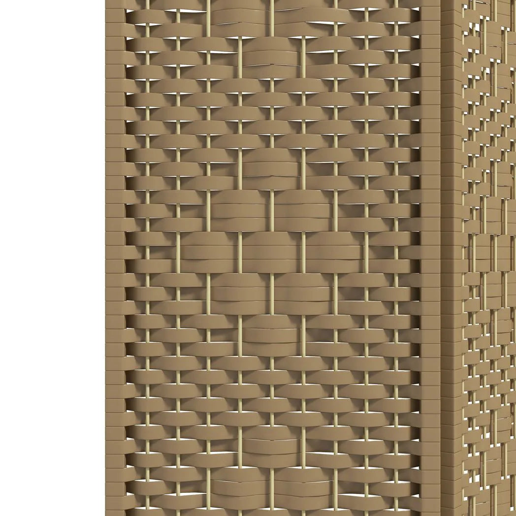 HOMCOM 3 Panel Folding Room Divider, Privacy Screen, Paravent Partition Separator for Living Room, Bedroom, Natural Wood