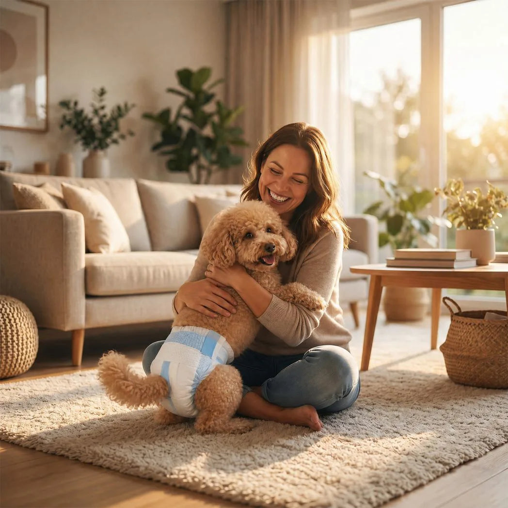 PawHut Disposable Dog Diapers Female for S Dogs Incontinence or Excitable Urination and Training 48 Count