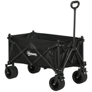 cortex-london-windsor-110l-foldable-garden-cart-outdoor-utility-wagon-black