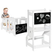 cortex-london-windsor-2-in-1-kids-kitchen-step-stool-learning-tower-with-safety-rail