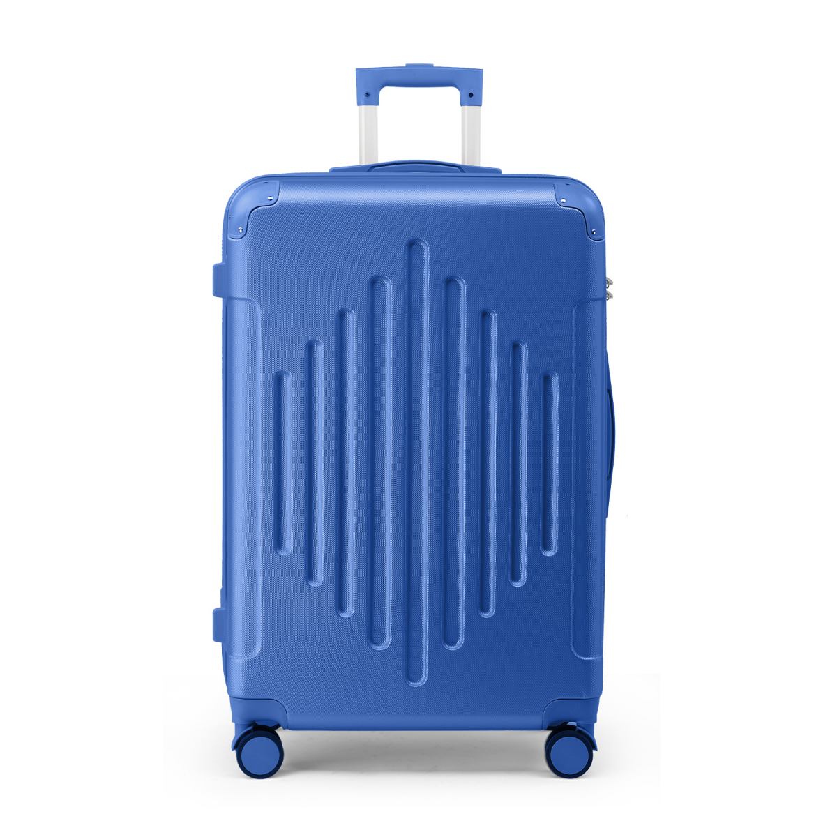 cortex-london-windsor-20-inch-navy-blue-abs-hard-shell-suitcase-diamond-pattern