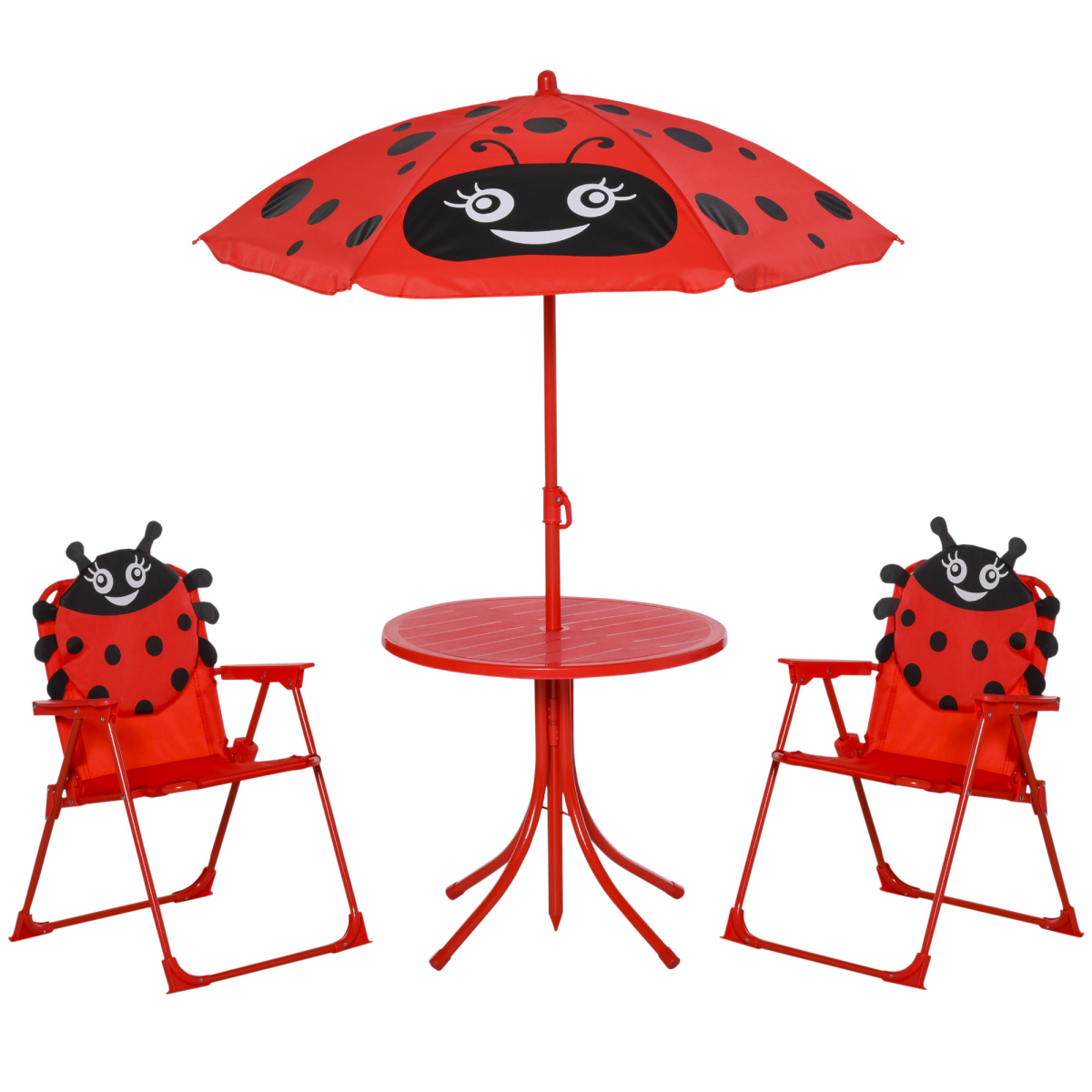 cortex-london-windsor-ladybird-kids-outdoor-picnic-table-chair-set