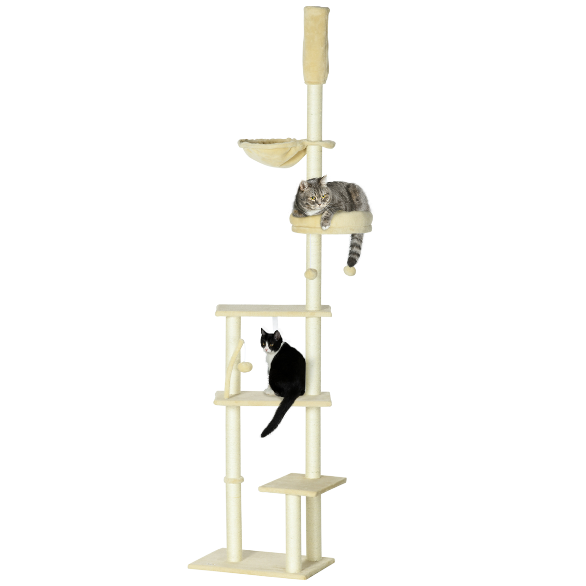 cortex-london-york-six-tier-floor-to-ceiling-cat-tree-beige