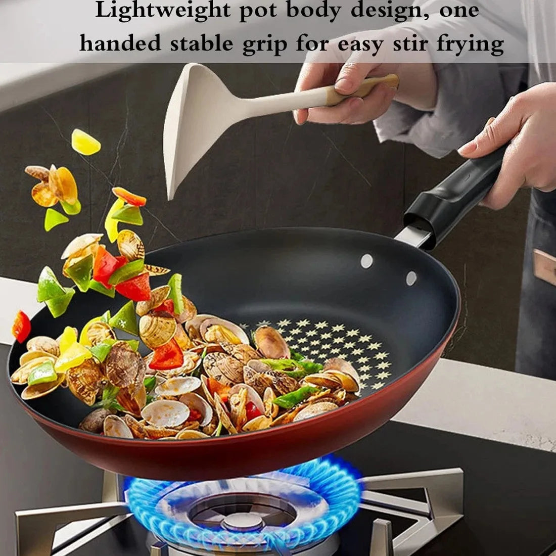 Frying Pan Non Stick 24cm Frying Pan Diamond,Easy to clean, Induction Compatible