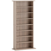 HOMCOM 360 CD Storage Unit - Natural Wood Finish