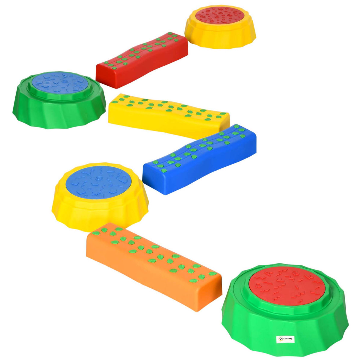 cortex-london-windsor-outsunny-kids-balance-beam-stepping-stones-eight-piece-non-slip
