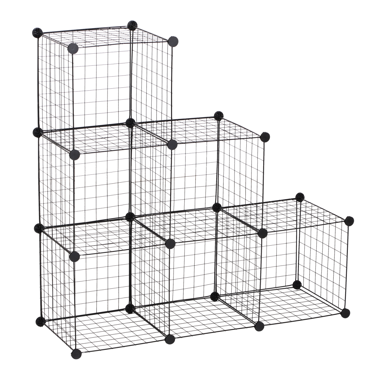 cortex-london-windsor-six-cube-wire-storage-cabinet-organiser-black