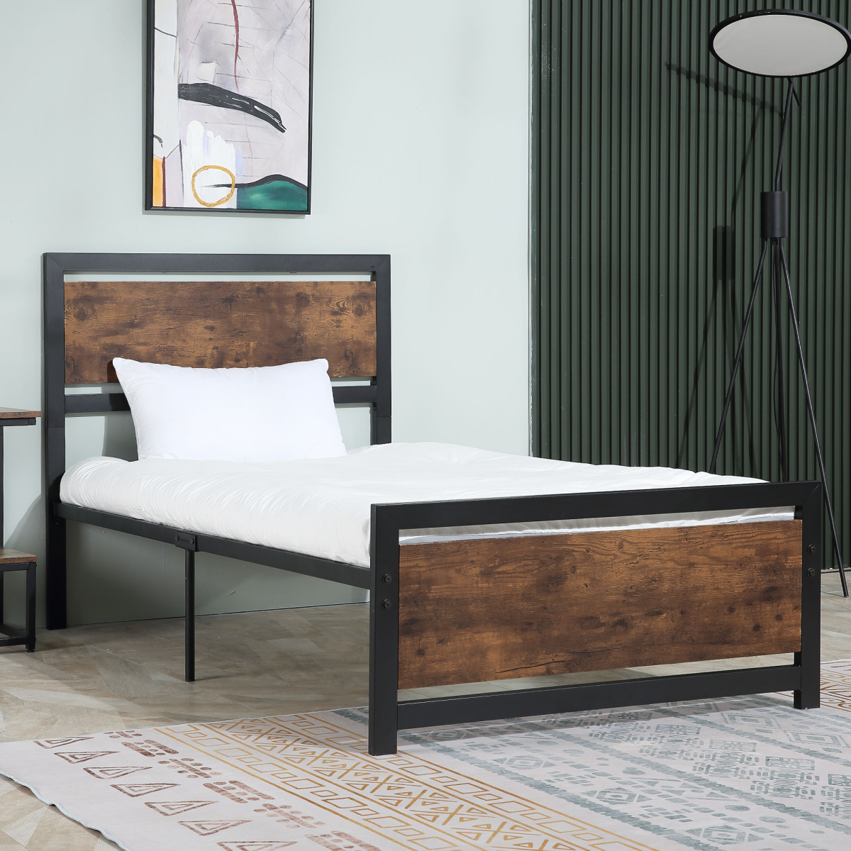 cortex-london-york-single-metal-bed-frame-with-headboard-and-footboard