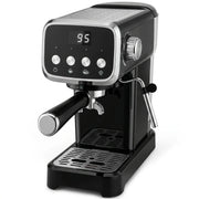 HOMCOM Espresso Machine, 20-Bar Cappuccino Coffee Maker with Frother Wand, 1.2 L Water Tank, Black