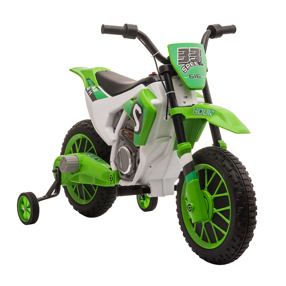 cortex-london-windsor-12v-kids-electric-motorbike-green-training-wheels