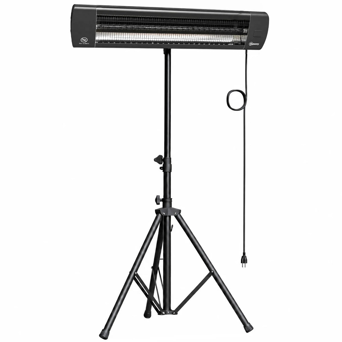 Outsunny 2500 W Electric Infrared Patio Heater, IP65 Outdoor Garden Heater with Tripod, 3 Heat Settings, 24H Timer, Black