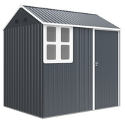 cortex-london-windsor-galvanised-steel-storage-shed-7x6ft-dark-grey-white