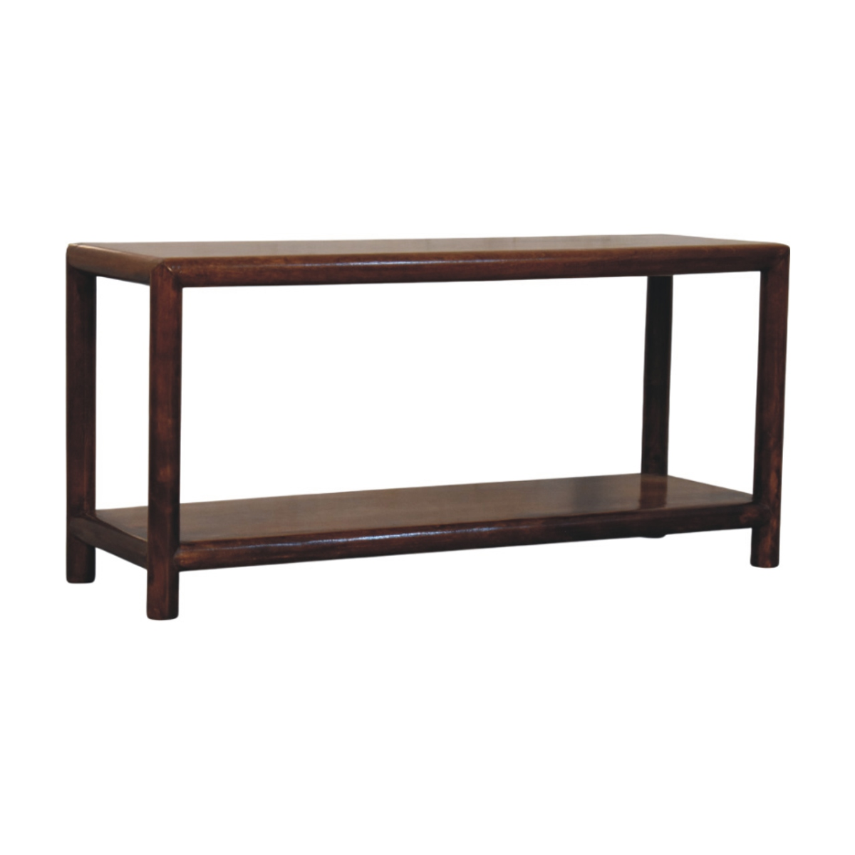 cortex-london-windsor-regency-solid-mango-wood-bench-dark-brown-one-shelf