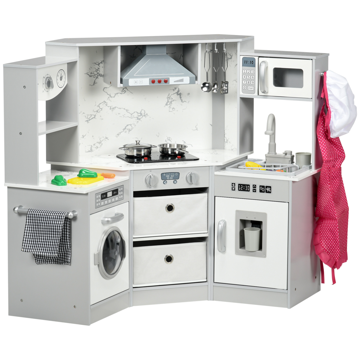 cortex-london-windsor-grey-toy-kitchen-playset-running-water-apron-chef-hat