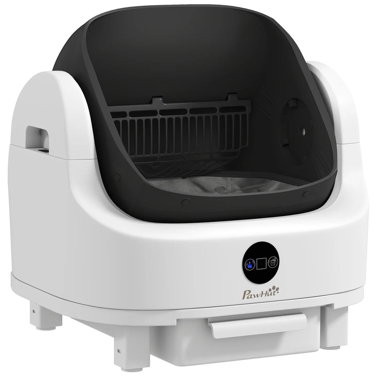 PawHut Self Cleaning Cat Litter Tray Top Opening Design, Automatic Litter Box More Space with Integrated Security Protection