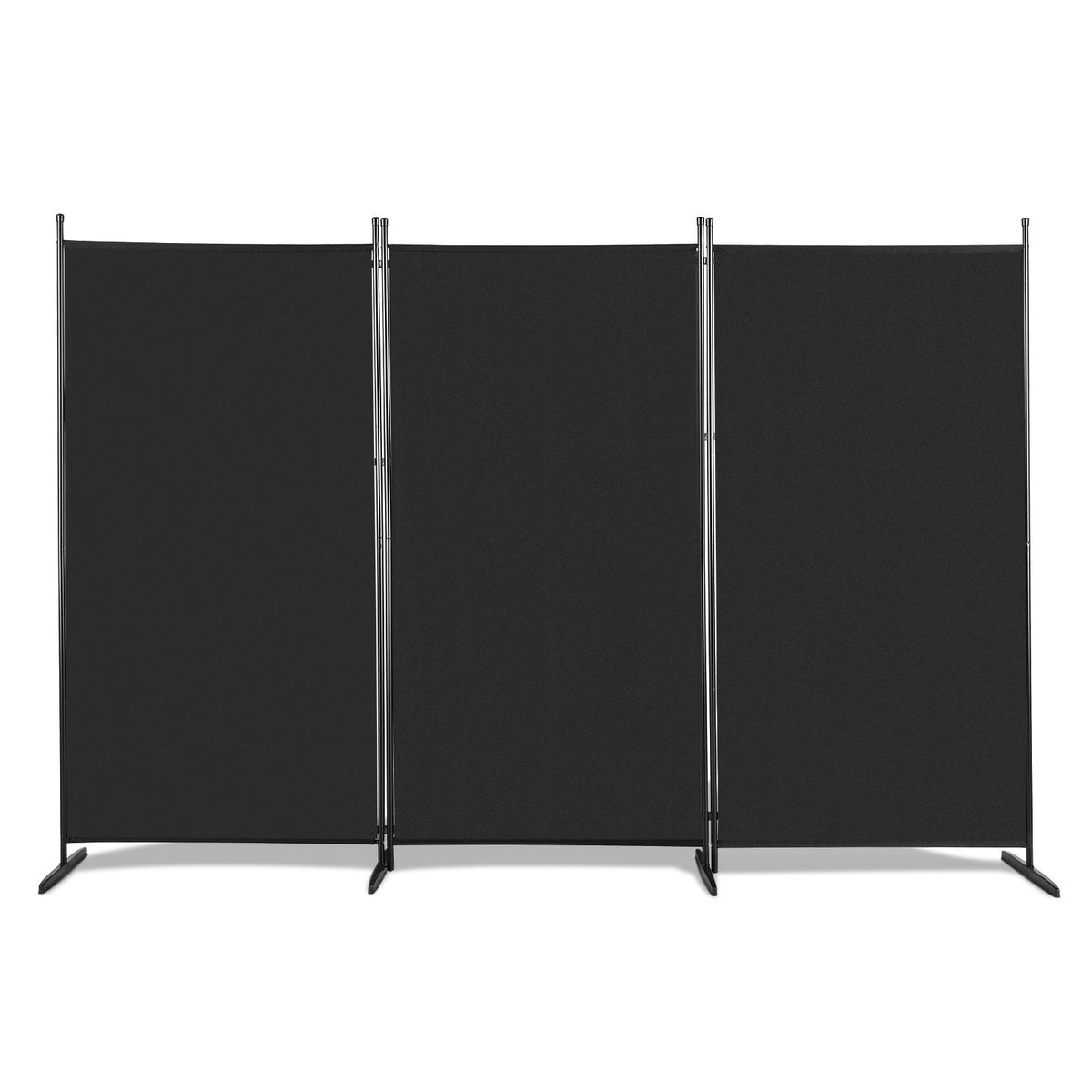 cortex-london-windsor-6ft-trifold-black-polyester-room-divider-screen