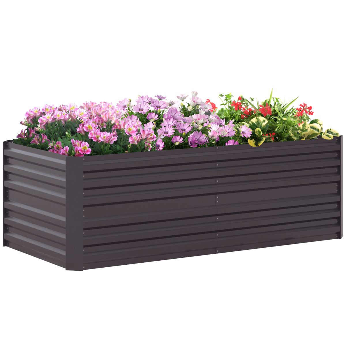 cortex-london-windsor-galvanised-steel-outdoor-raised-bed-dark-grey
