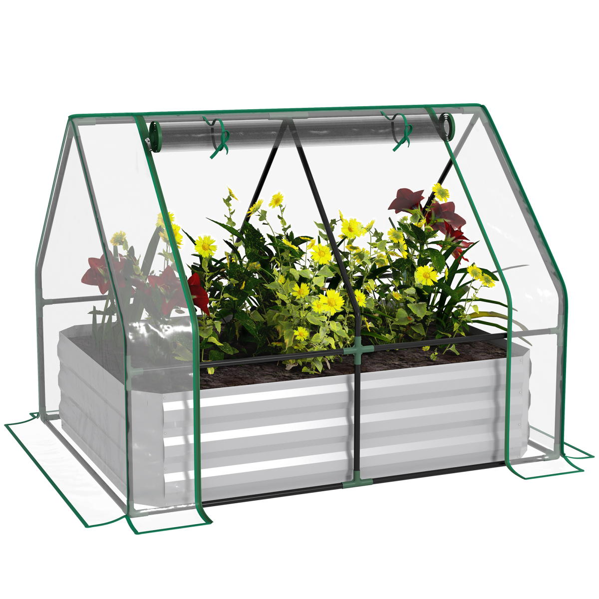 cortex-london-york-steel-raised-garden-planter-greenhouse-kit-clear