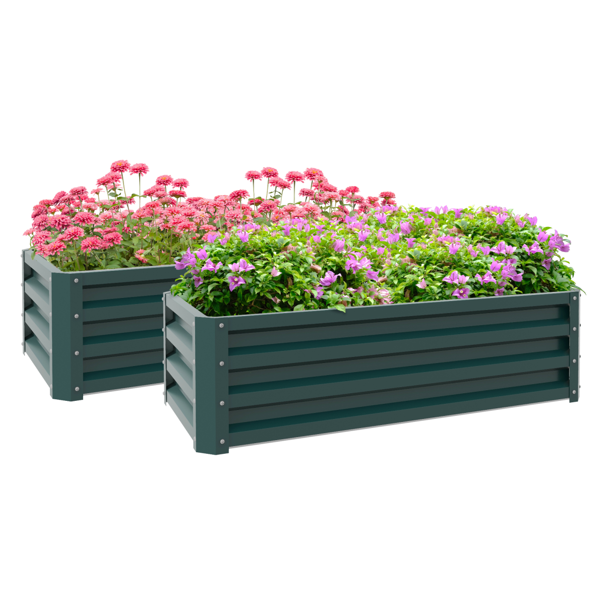 cortex-london-york-green-galvanised-steel-raised-garden-planter-set-of-2