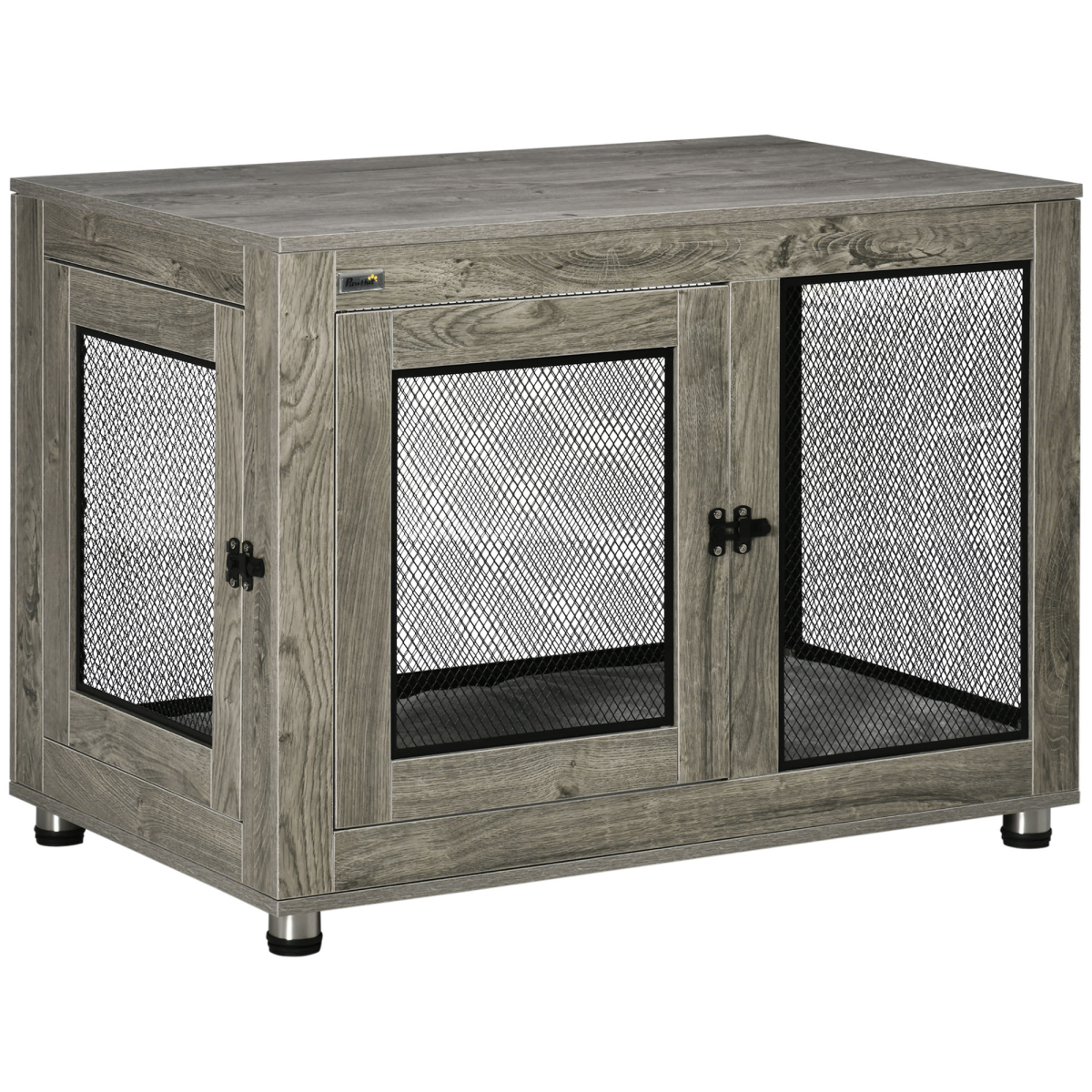 cortex-london-windsor-dog-crate-end-table-two-doors-cushion