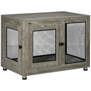 cortex-london-windsor-dog-crate-end-table-two-doors-cushion