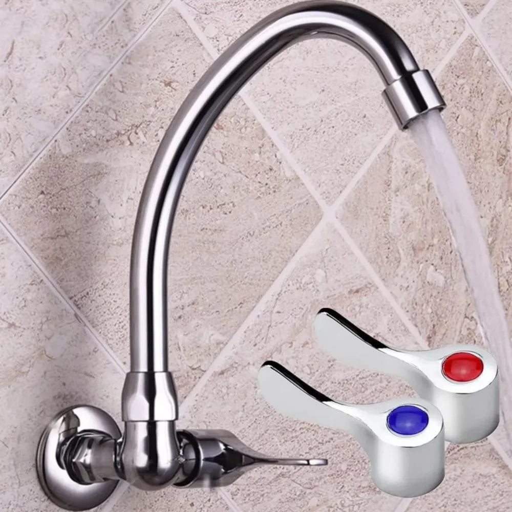 2Sets Faucet Handle And Turn Tap G1/2 Handle Knob Lever Taps Tops Valves Kits f