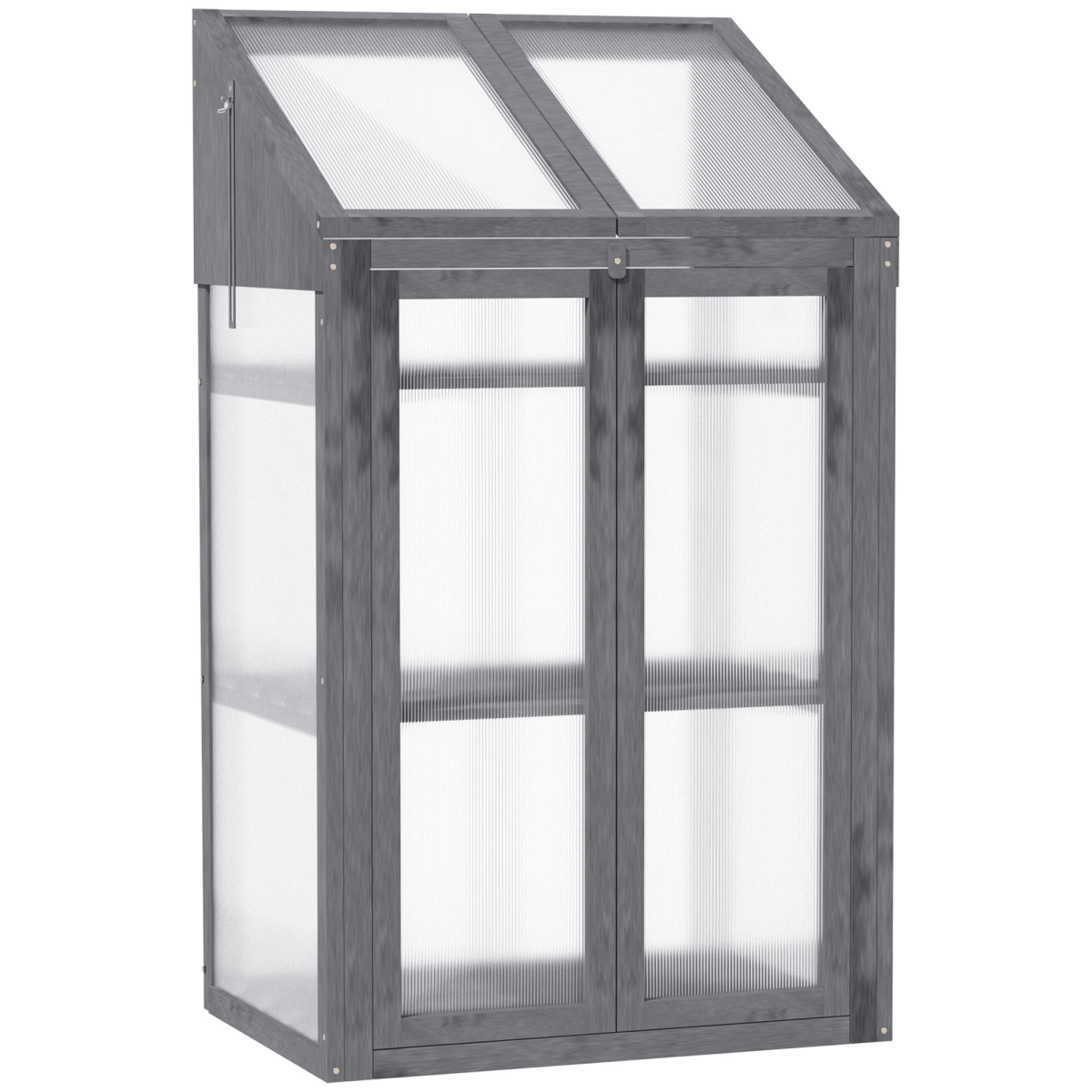 cortex-london-greenwich-wooden-greenhouse-cold-frame-grey-double-door