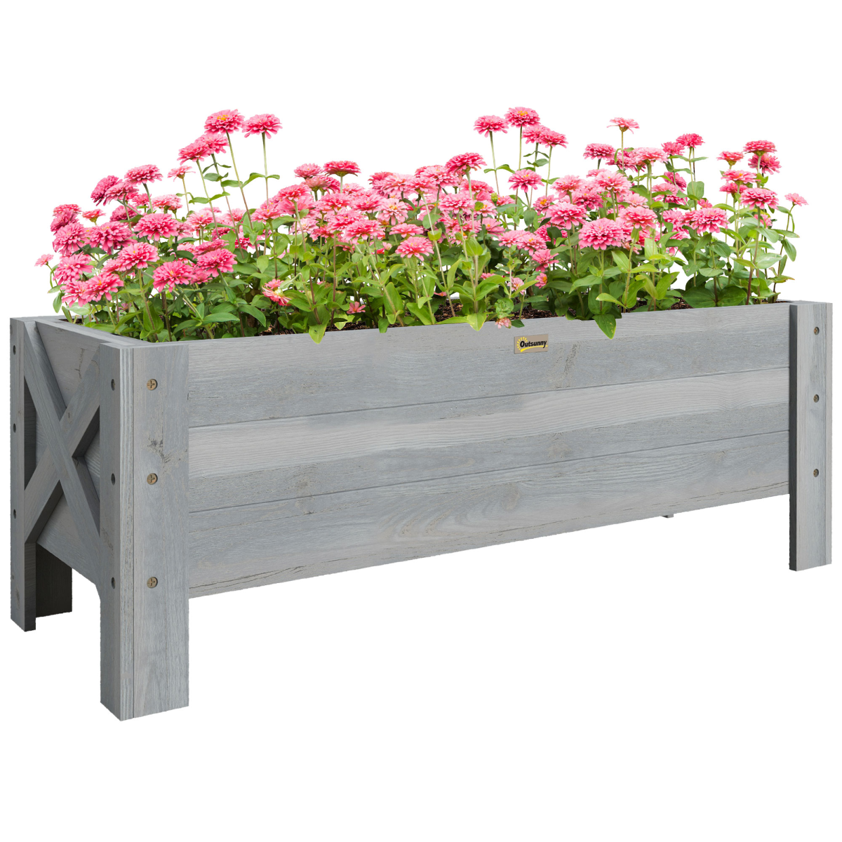 cortex-london-kensington-grey-wooden-raised-garden-planter-fir-wood-100cm