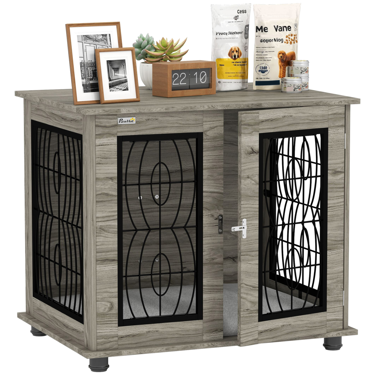 cortex-london-kensington-grey-dog-crate-end-table