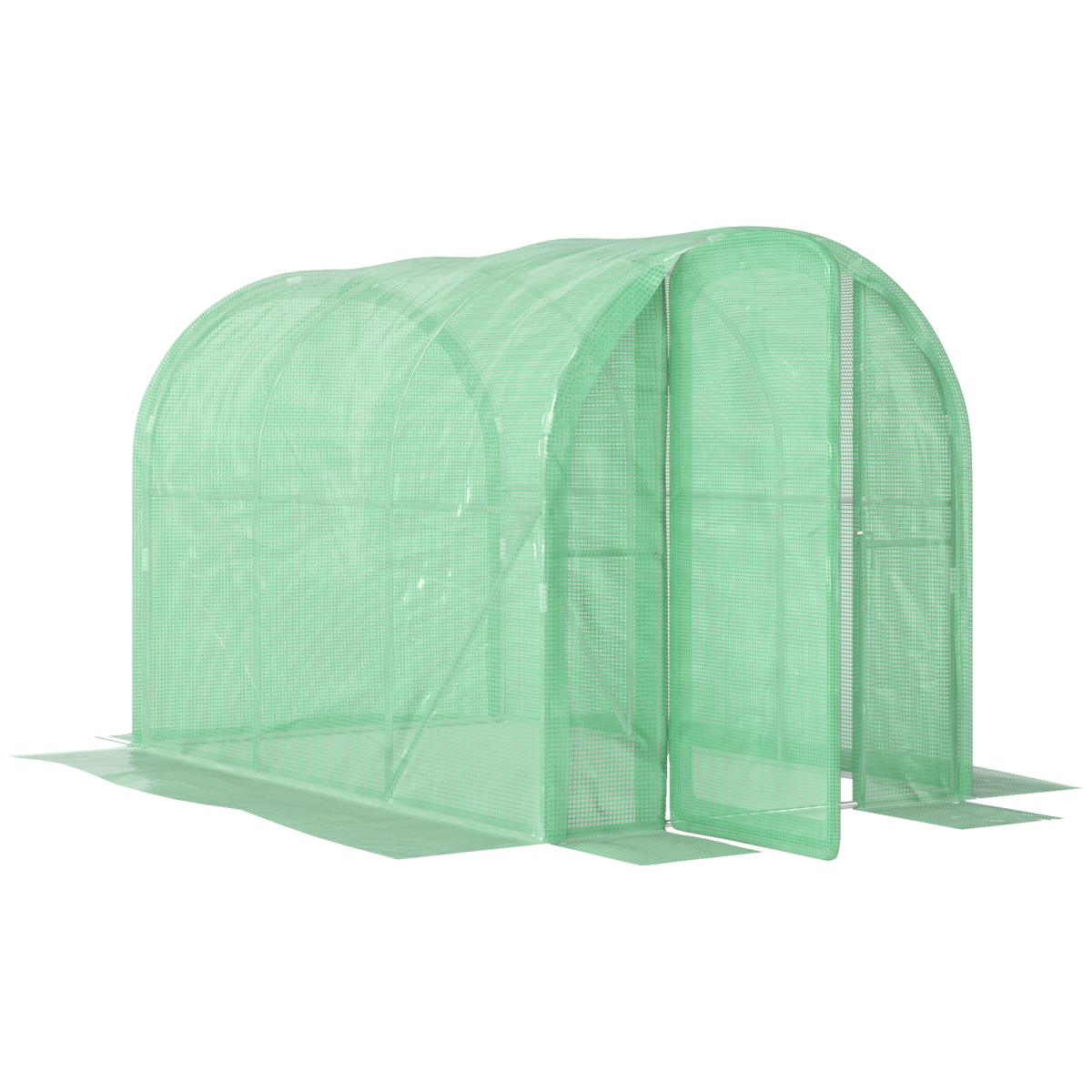 cortex-london-oxford-polytunnel-greenhouse-295-x-195-x-195cm-green-galvanised-steel-polyethylene