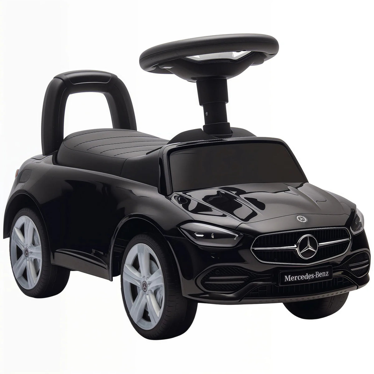 AIYAPLAY Official Mercedes-Benz Ride On Car, Foot to Floor Sliding Walker with Horn, Engine Sounds and Under-Seat Storage, Black