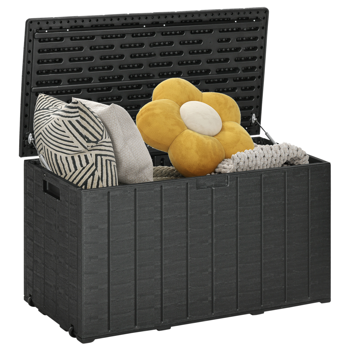 cortex-london-york-366-litre-black-plastic-outdoor-garden-storage-box