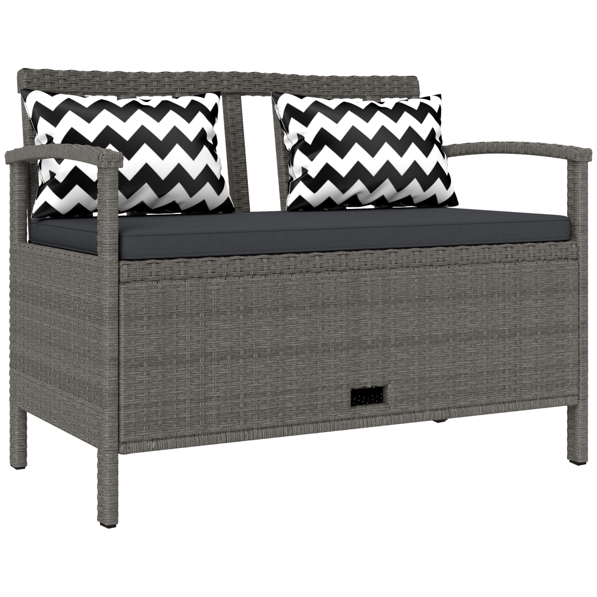 cortex-london-windsor-160l-rattan-garden-storage-bench-grey