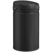 HOMCOM 30L Stainless Steel Sensor Bin - Black