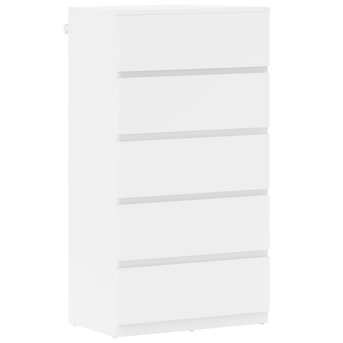 cortex-london-york-five-drawer-white-chest-of-drawers-particle-board