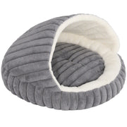 PawHut Cat Bed for Indoor Kittens, Cat Cave House with Non-Slip Bottom and Washable Cushion