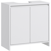 HOMCOM Freestanding Under Sink Cabinet with 2 Doors and Shelf, White