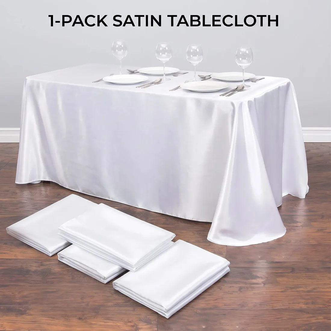 Tablecloth Table Cover Cloth Rectangular Tablecloth Rectangle Wedding Tablecloth-White
