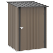 cortex-london-windsor-steel-garden-storage-shed-brown-dark-grey