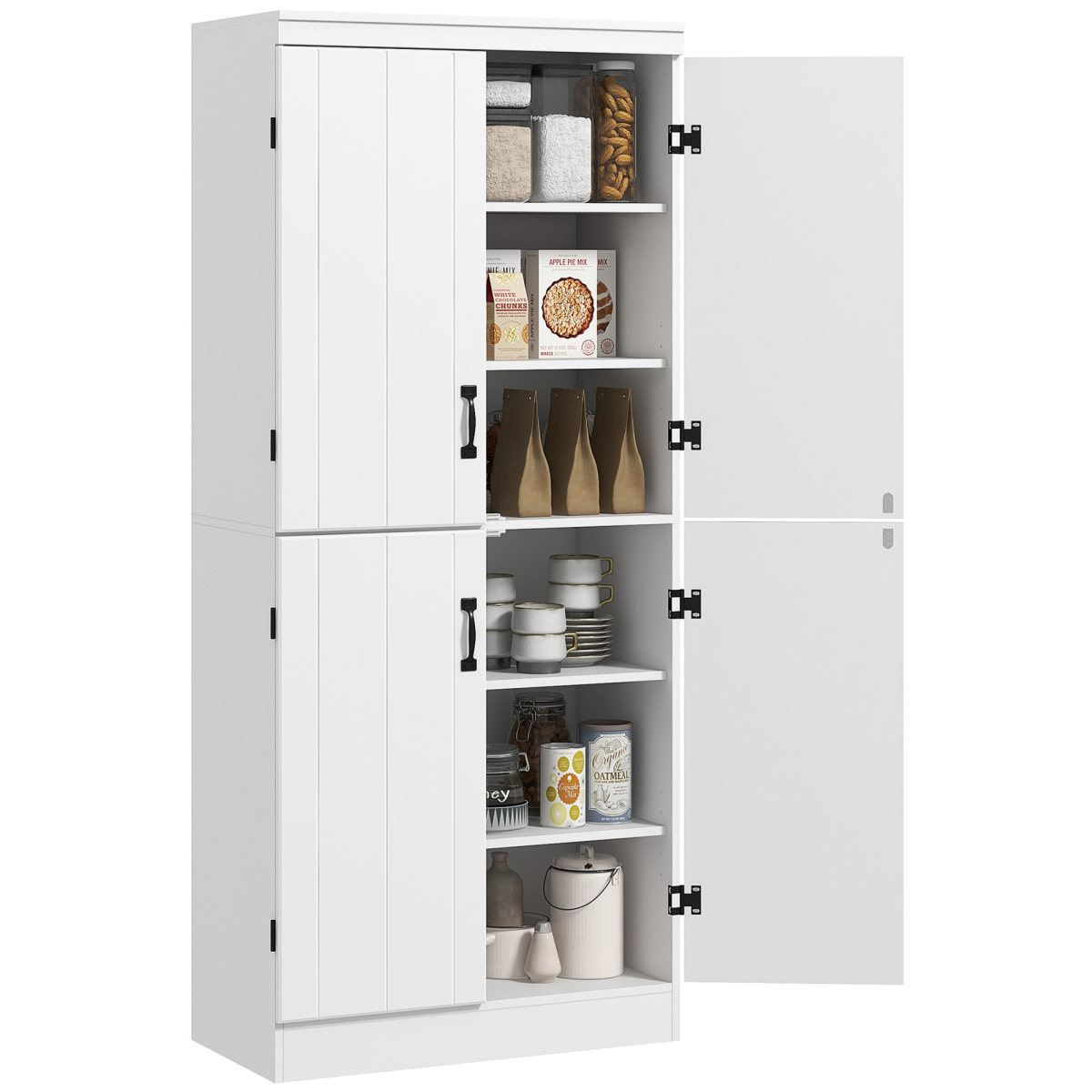 cortex-london-windsor-white-four-door-kitchen-cabinet-with-shelves
